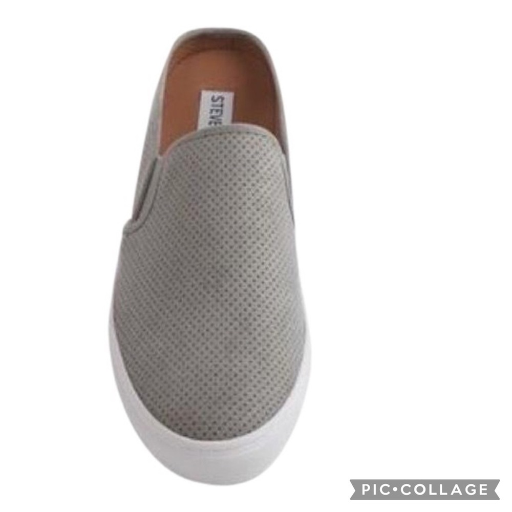 Steve Madden Geena Fabric Flicked Cutsole Slide on Shoes Mules Tennis Shoes 7.5